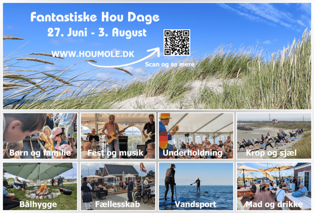 Billedcollage med tekster som beskriver hvilke emner der kan læses om i kategorier på hjemmesiden.