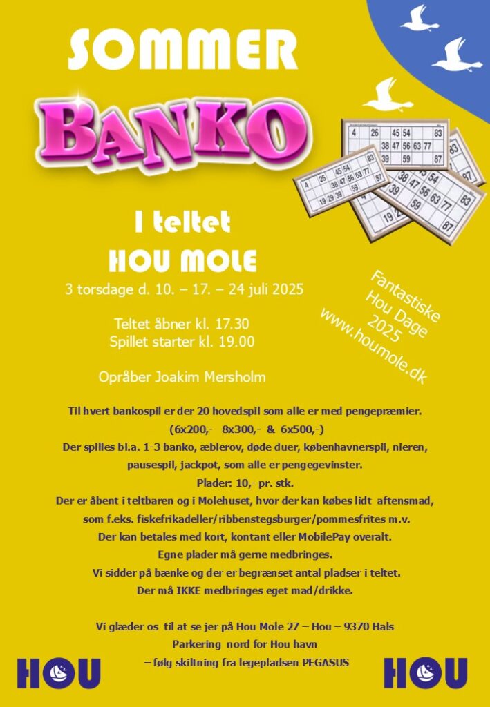 Sommerbanko løbeseddel