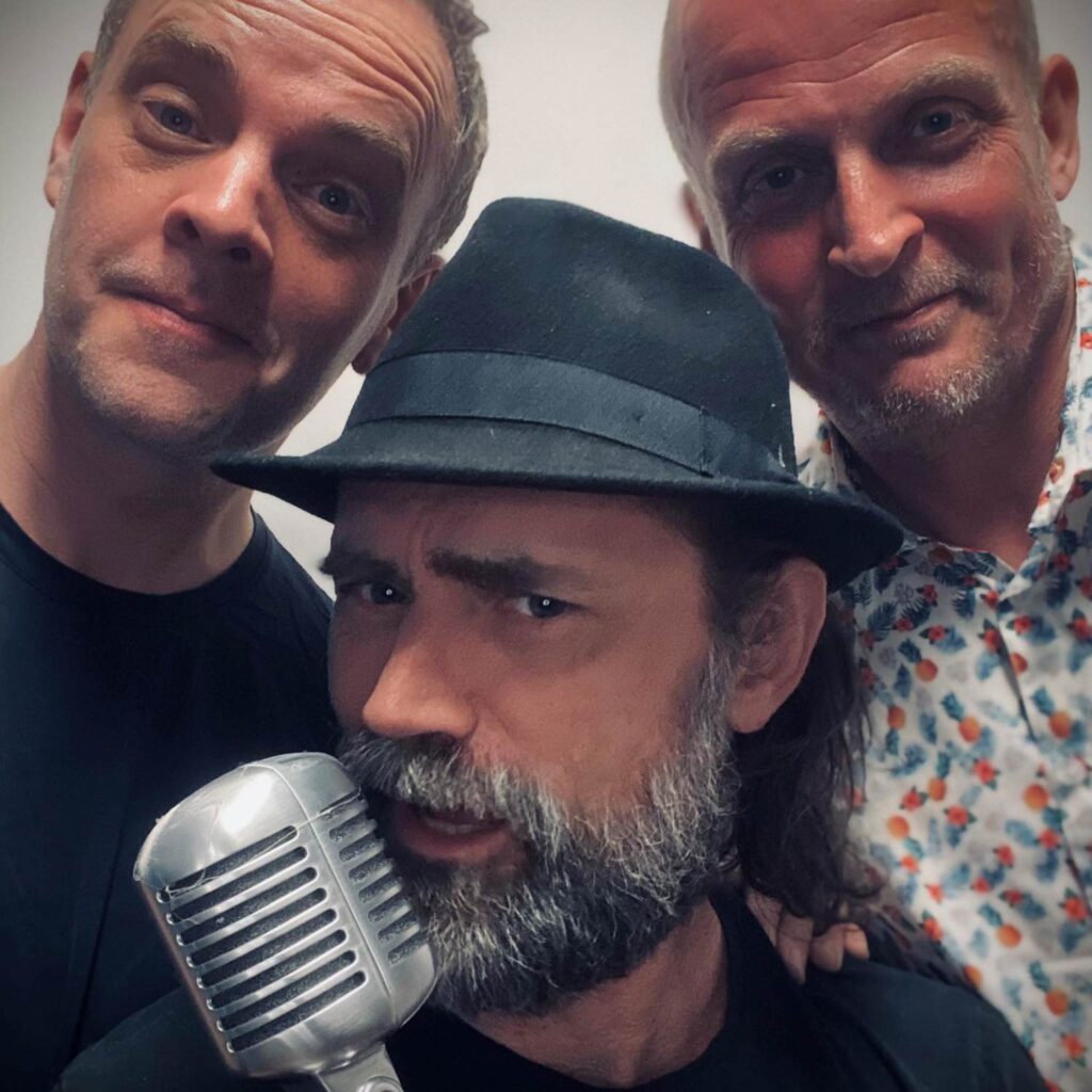 Musikgruppen The Röwbals i gruppeportræt. Thomas Fuglsang Wagn Eriksen Rasmus Søndergaard