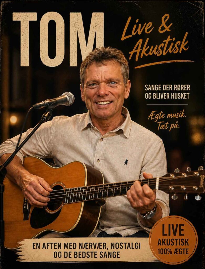 Tom Nielsen på akustisk guitar.